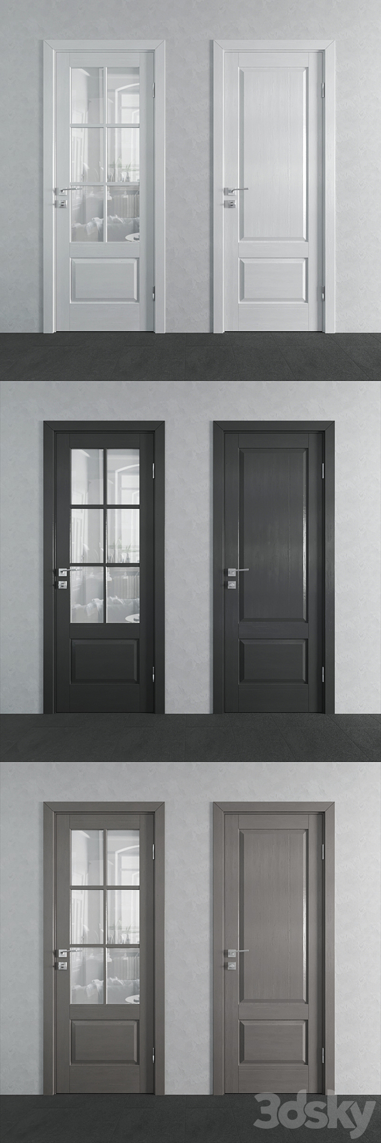 4 Profildoors Xn series interior doors 3DS Max - thumbnail 2
