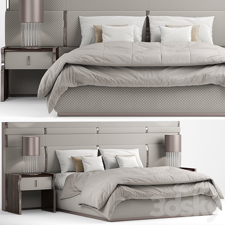 Bed capitalcollection trilogy 3DS Max - thumbnail 1