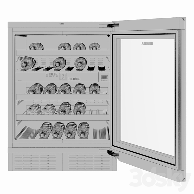 Liebherr wine fridge WUgb 3400 Kitchen appliance 3D model