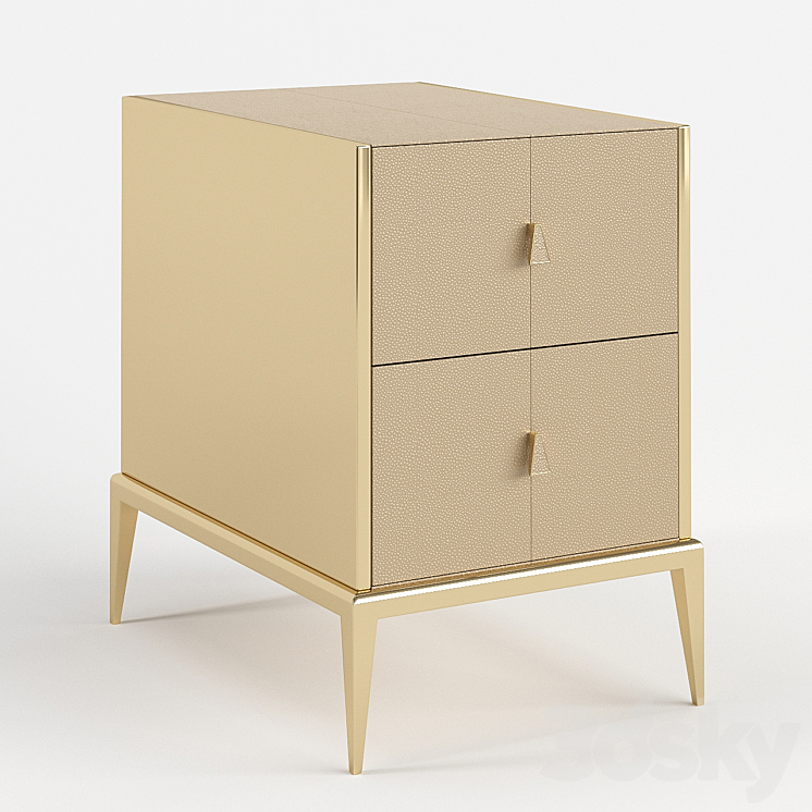 Bedside table Chic All Over Caracole 3DS Max - thumbnail 1