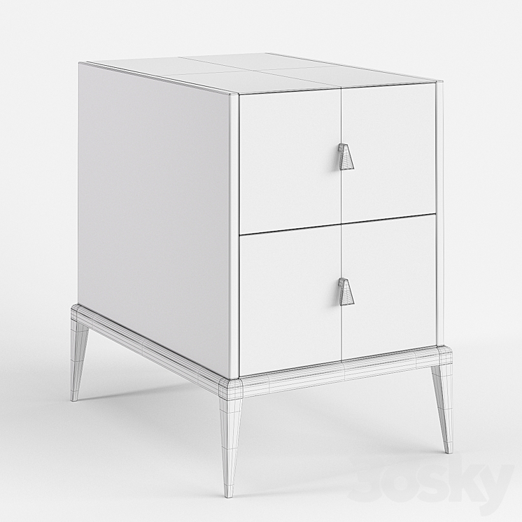 Bedside table Chic All Over Caracole 3DS Max - thumbnail 2