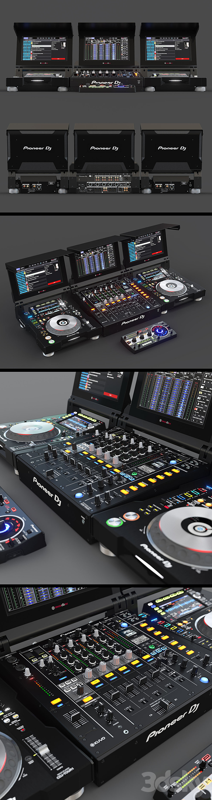 Pioneer DJ Collection 3D Model