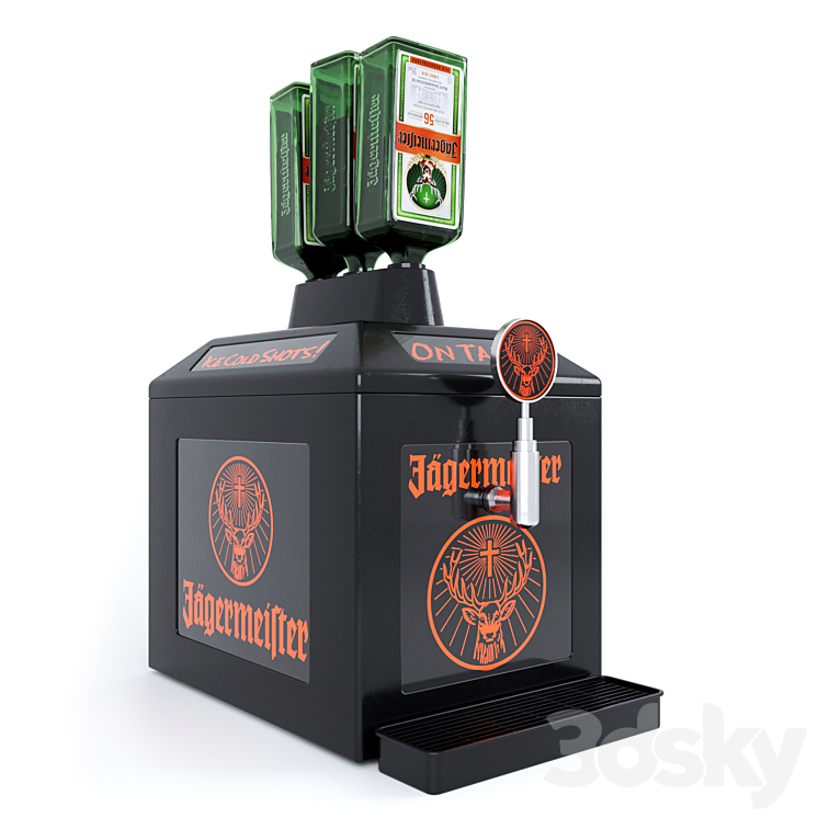 Jagermeister Tap Machine 3DS Max - thumbnail 1