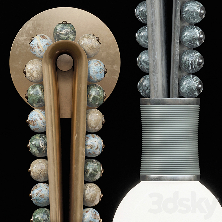 Apparatus Talisman loop sconce 3D Model Free