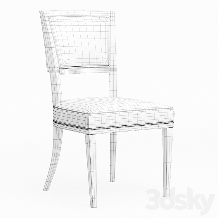 Dining Chair Moderne Side Chair Caracole 3DS Max - thumbnail 2