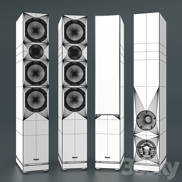 Floor acoustic Magnat Quantum 807 3D Model