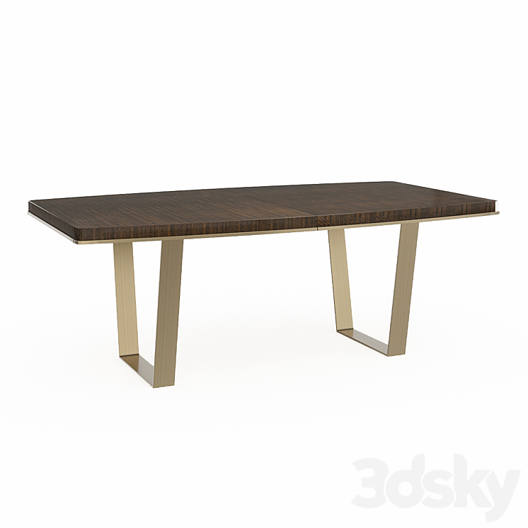 Dining table Streamline Dining Table 3DS Max - thumbnail 1