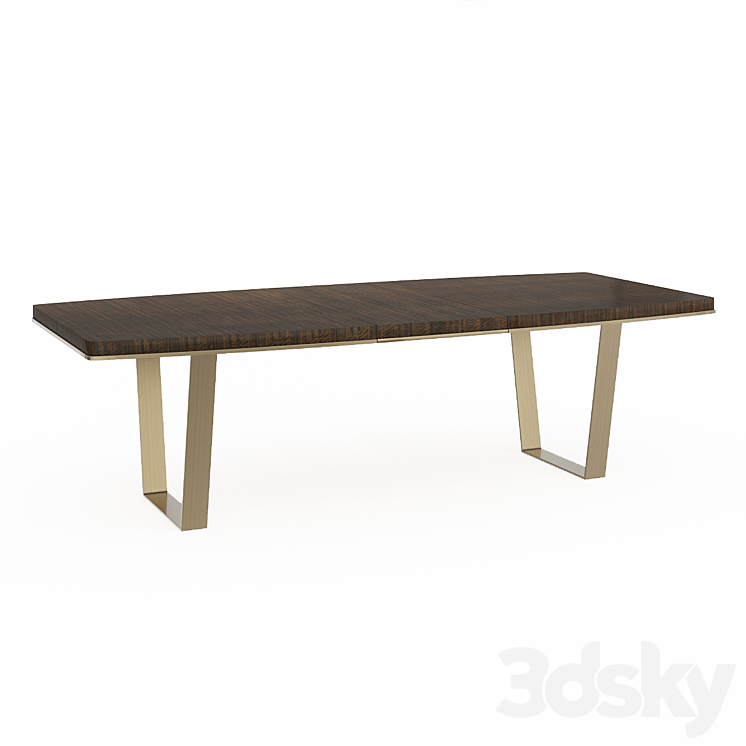 Dining table Streamline Dining Table 3DS Max - thumbnail 2