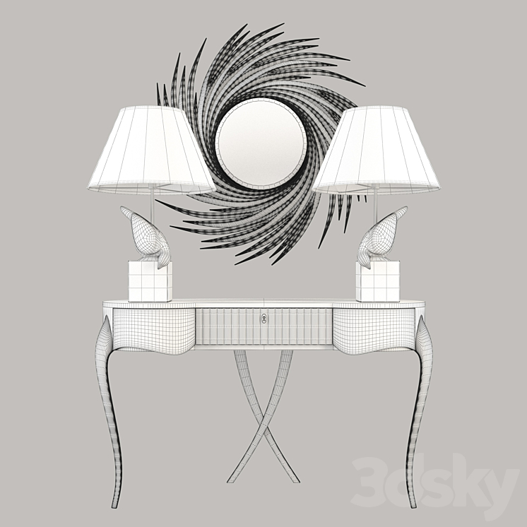 The Petit Bureau secretary from Christopher Guy 3D Model