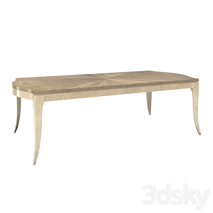 [3DSKY] Dining Table On A Silver Platter Caracole 3D Model NEW UPDATE
