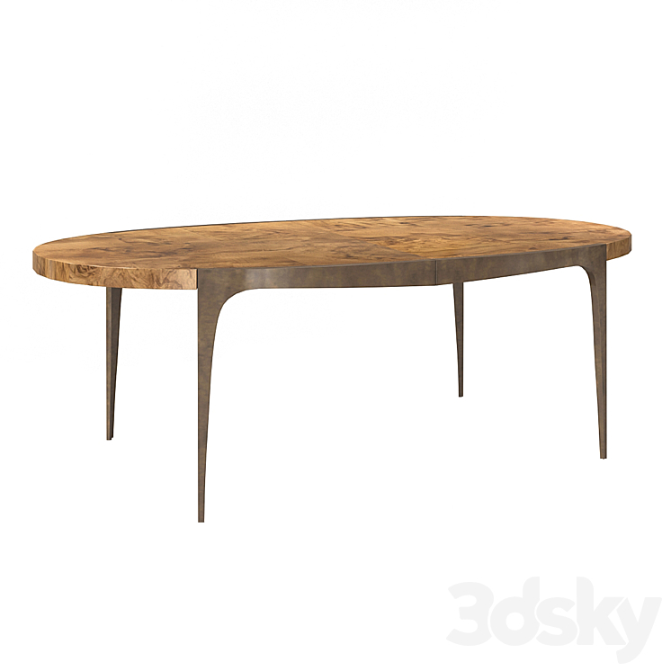 Dining table Steel The Show Caracole 3DS Max - thumbnail 1