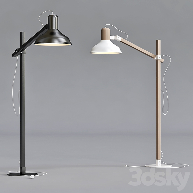 Floor lamp – Nowodvorski 6534 WOOD BOY 3DS Max - thumbnail 1