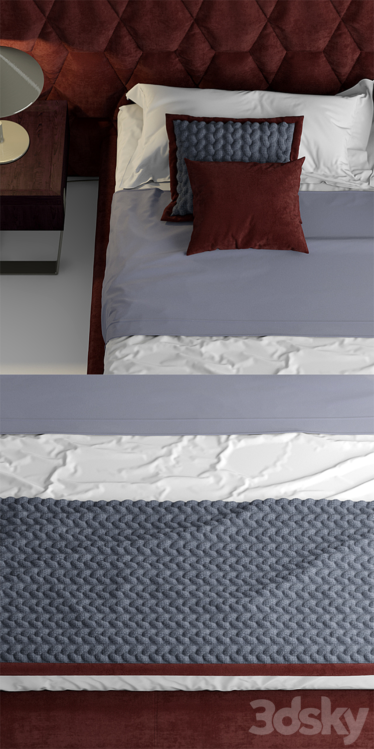 Bed ulivi cesar bed 3DS Max - thumbnail 2