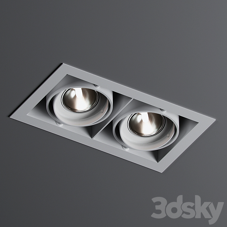 Ceiling lamp MINIGRID IN 2 50 Delta Light 3DS Max - thumbnail 1