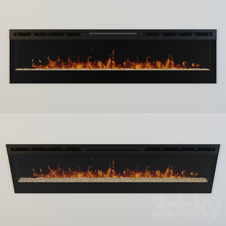 “Electric Fireplace DIMPLEX Prism 74 “”” 3DS Max - thumbnail 1