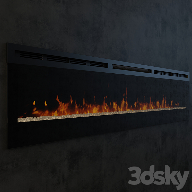 “Electric Fireplace DIMPLEX Prism 74 “”” 3DS Max - thumbnail 2