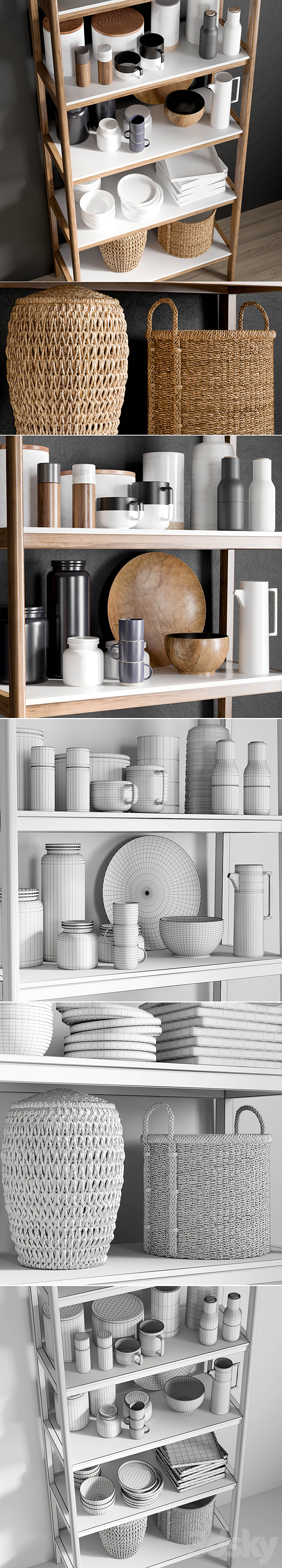 Kitchen Accessories 3 3D Model