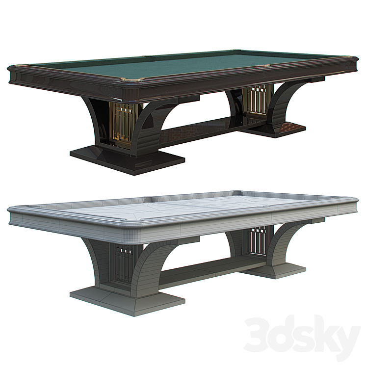 A pool table 3D Model