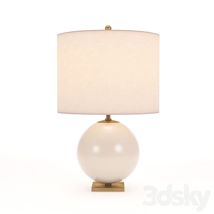 Kate Spade New York Casual Elsie Table Lamp In Blush Painted Glass 3DS Max - thumbnail 1
