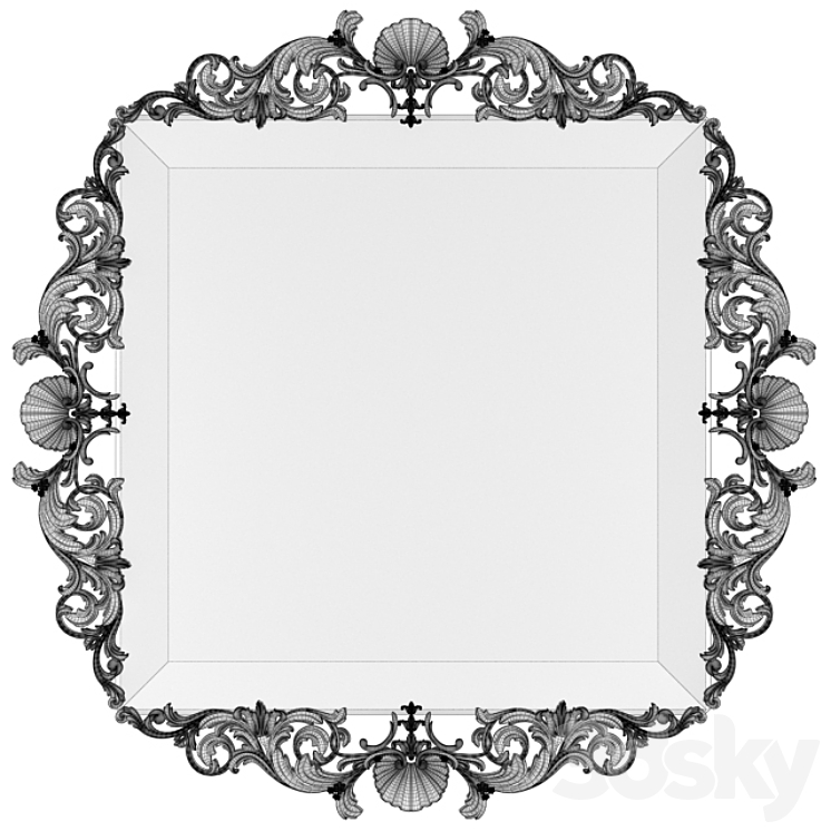 Classic mirror Christopher Guy 3DS Max - thumbnail 2