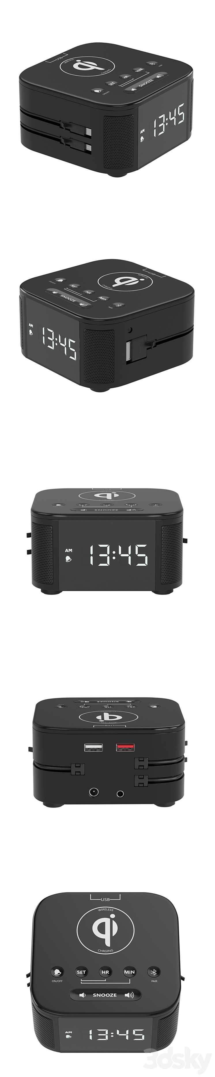 Kube Audio Clock Watches & Clocks 3D model