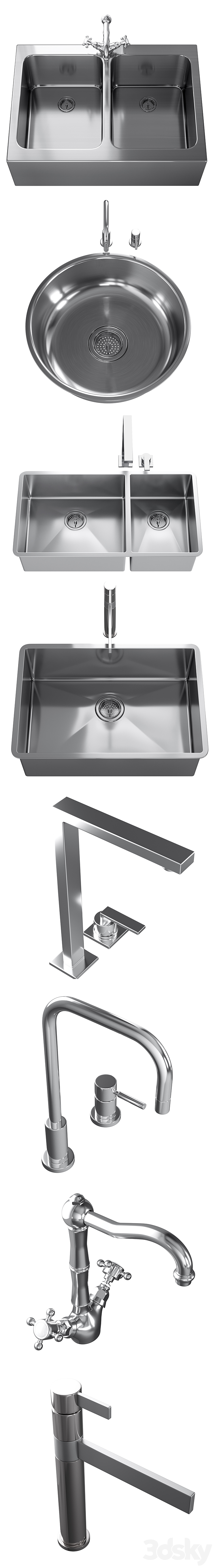 Sinks nad Mixers 1 3D Model