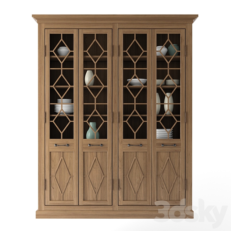 Buffet from the collection GEORGIAN FRETWORK 3DS Max - thumbnail 1