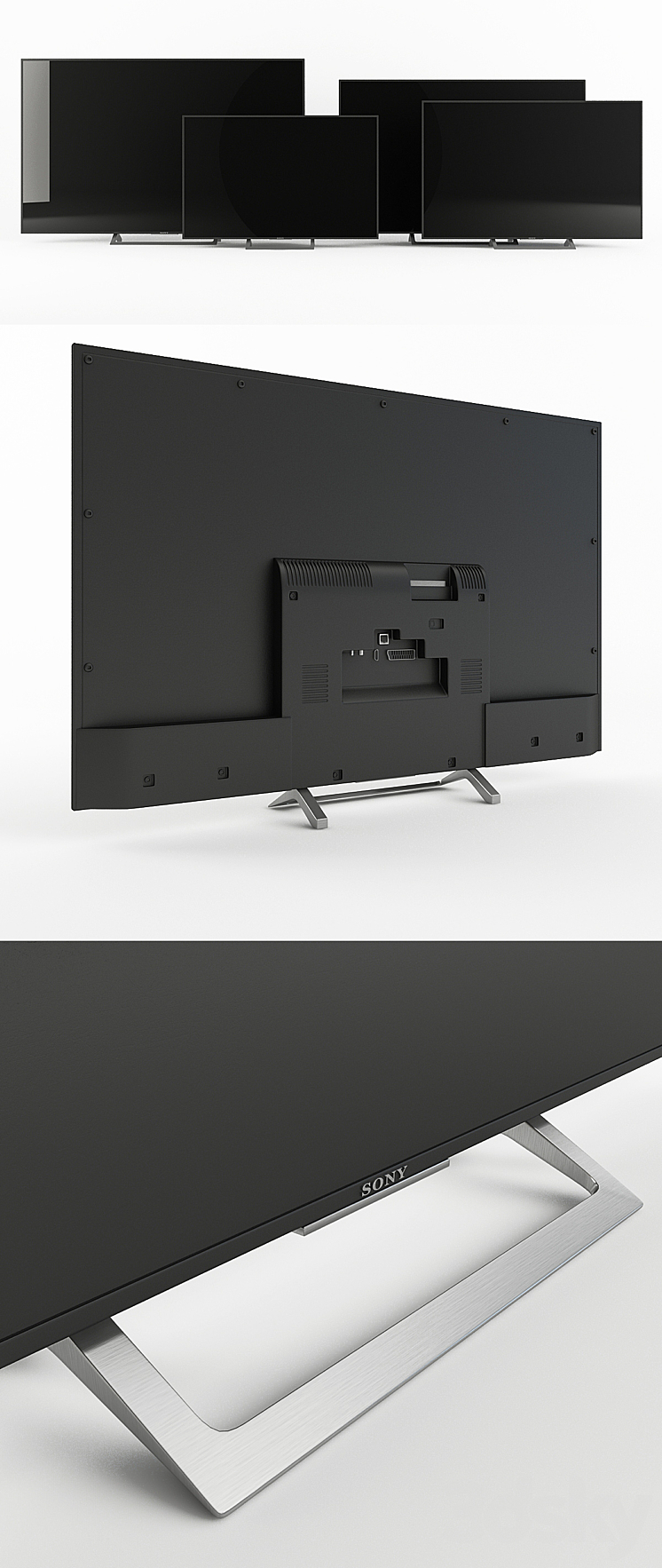 Sony KD TVs (4 pcs.) 3D Model