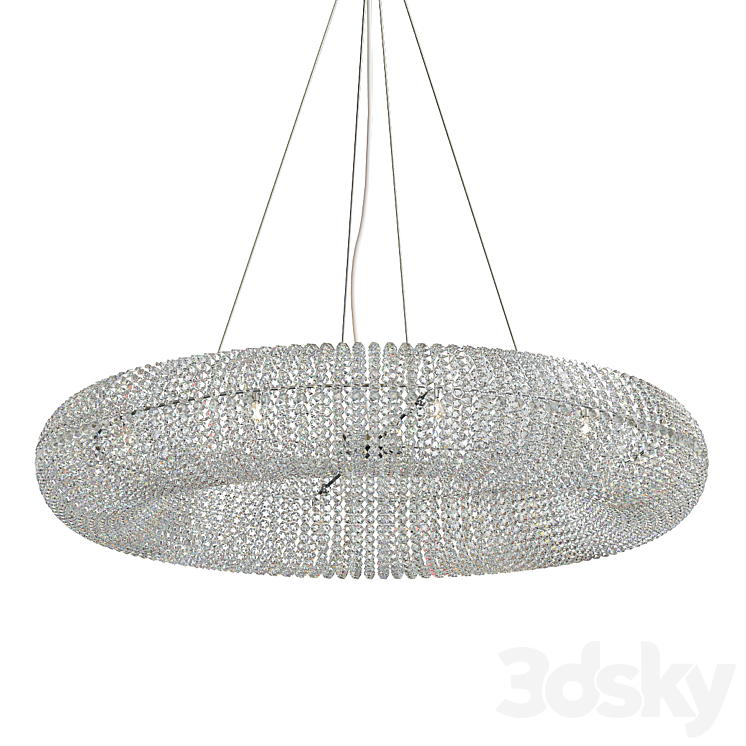 Crystal Halo Chandelier 41 3DS Max - thumbnail 1