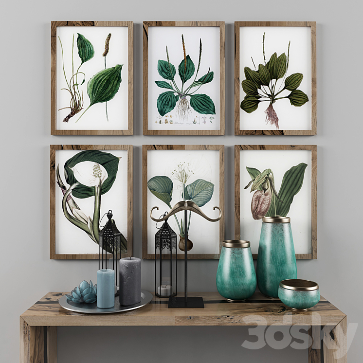 Decorative set（model:2011045_Rectangle_Vray）