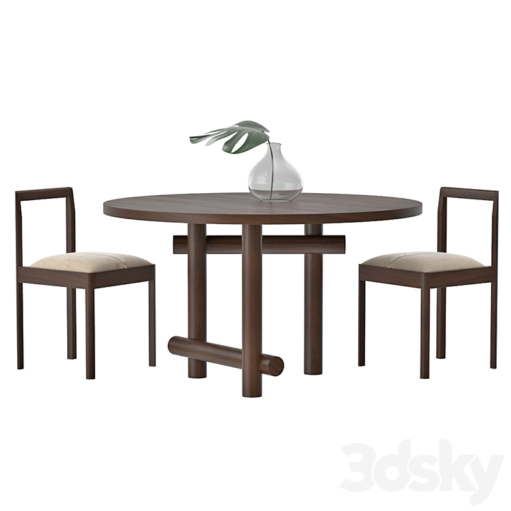 Egg Collective Kenny Dining Table 3DS Max - thumbnail 1
