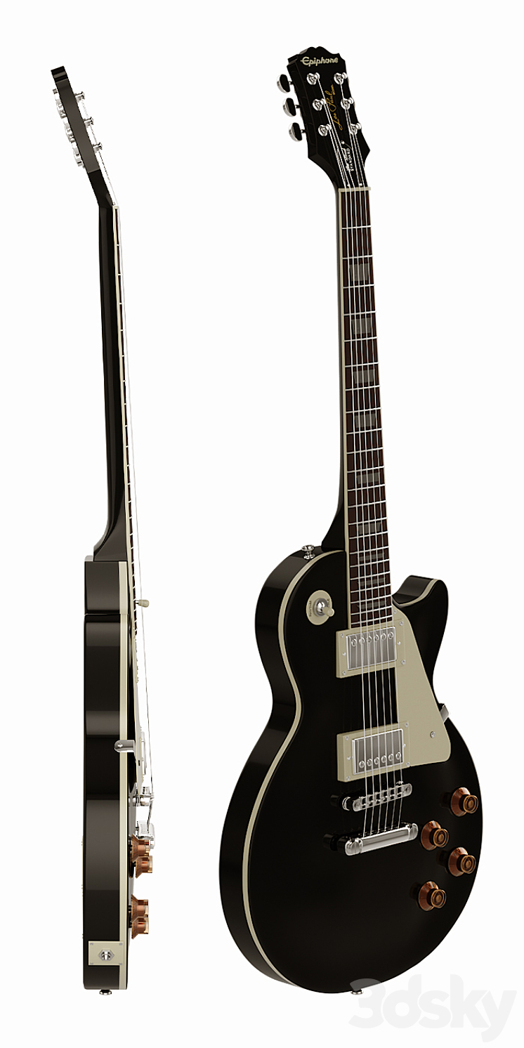 Epiphone Les Paul Standard Ebony 3D Model