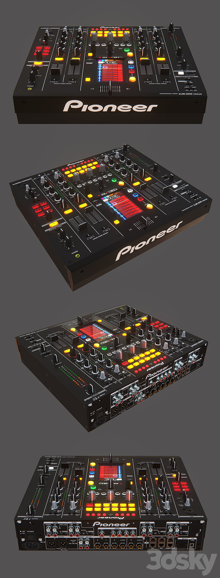 Pioneer DJM 2000 Nexus 3D Model