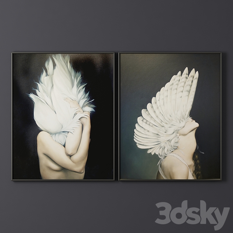 Paintings in the framework of 3D Model