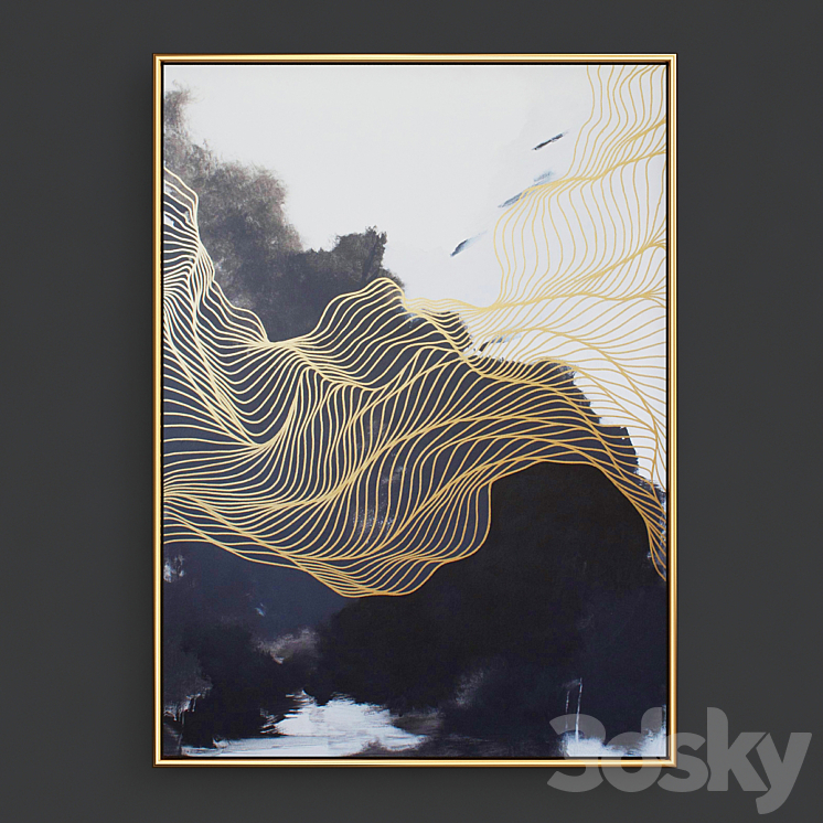 Abstract wall arts 3D Model