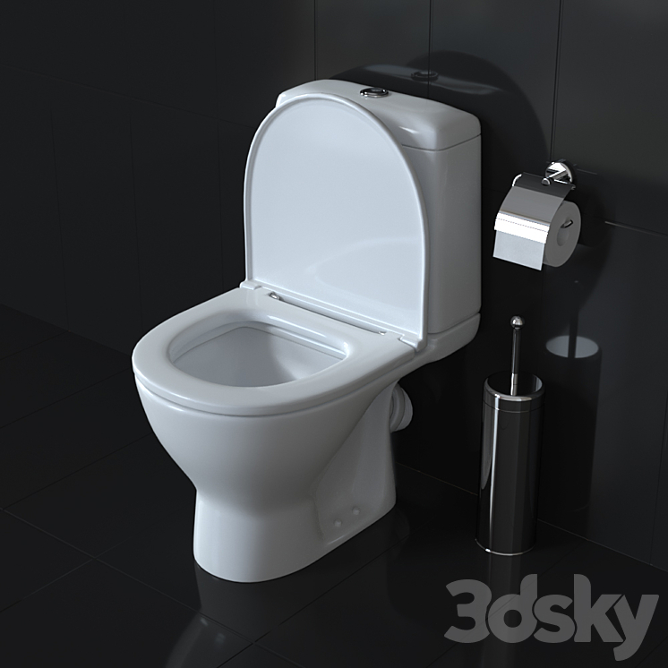 Toilet bowl Smart 3DS Max - thumbnail 1