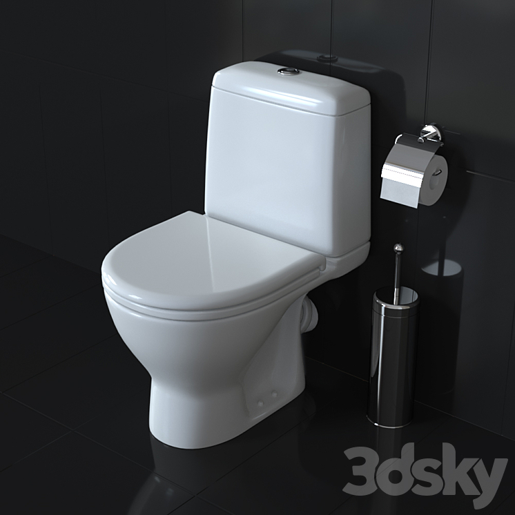 Toilet bowl Smart 3DS Max - thumbnail 2