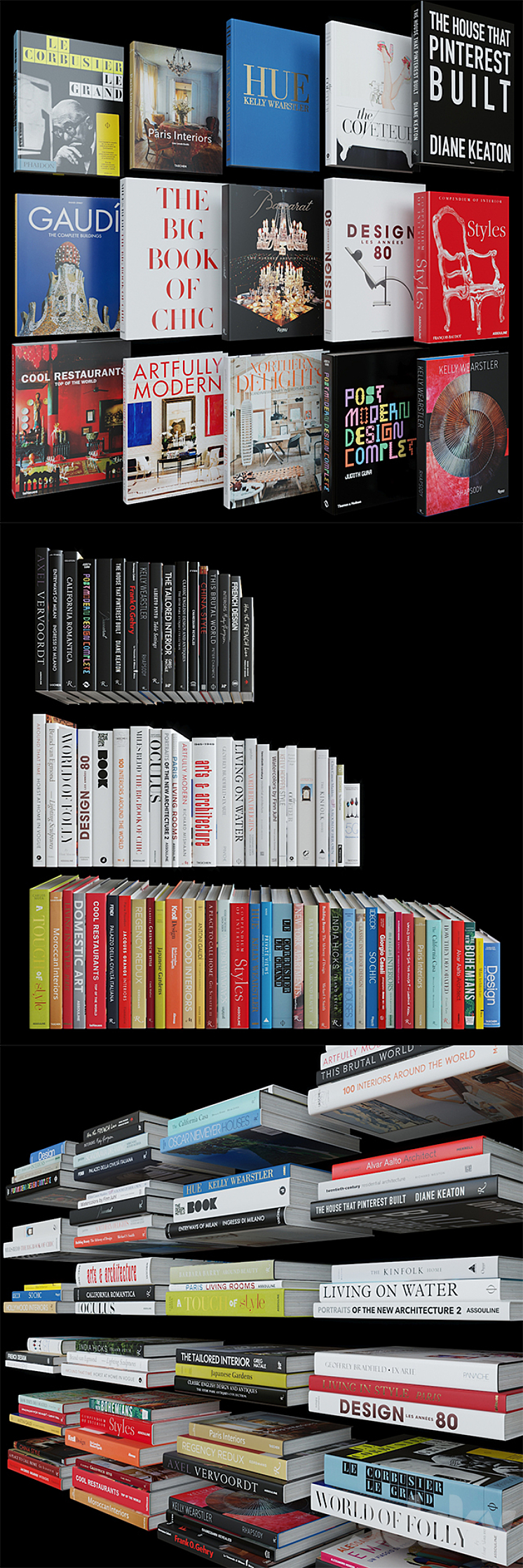 Coffee Table Books: Design and Architecture 3D Model
