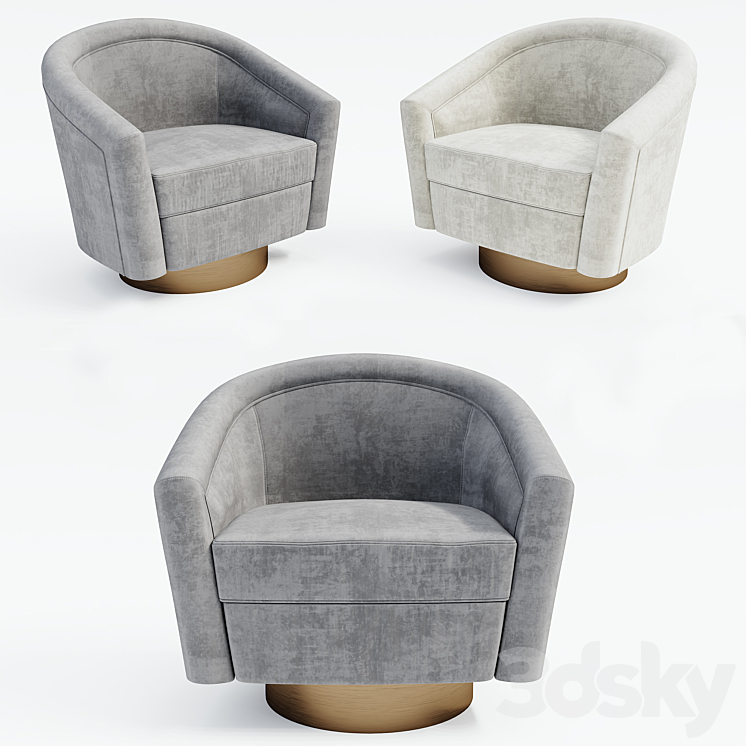 3DS MAX Eichholtz_Swivel Chair Catene 3DS Max