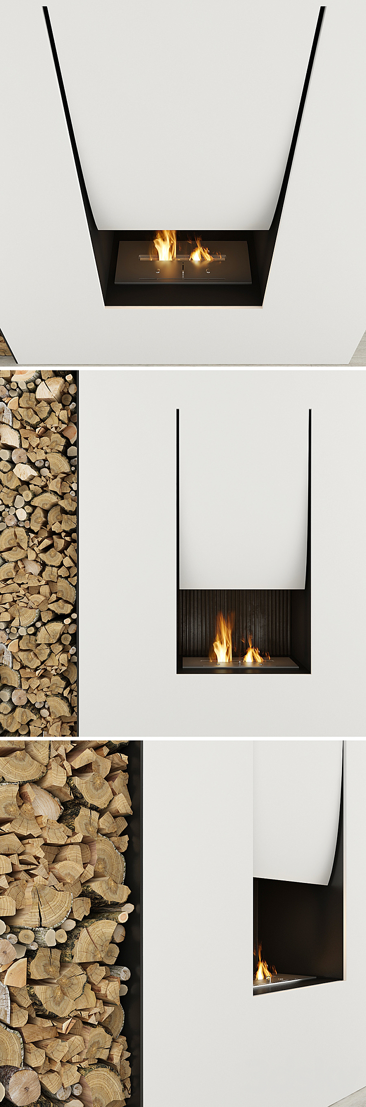 Fireplace and firewood Antoniolupi 3DS Max - thumbnail 2