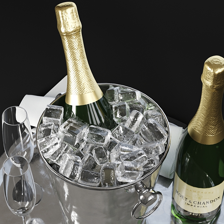 Champagne 3DS Max - thumbnail 2