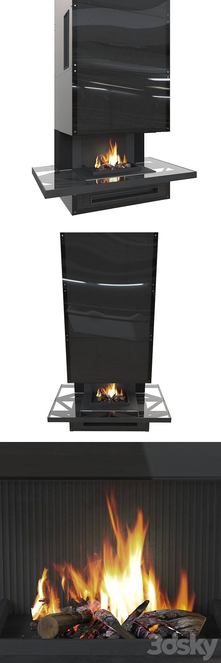 Fireplace Loft 3D Model