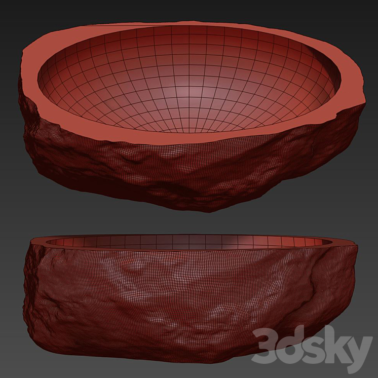 Stone sink 3DS Max - thumbnail 2