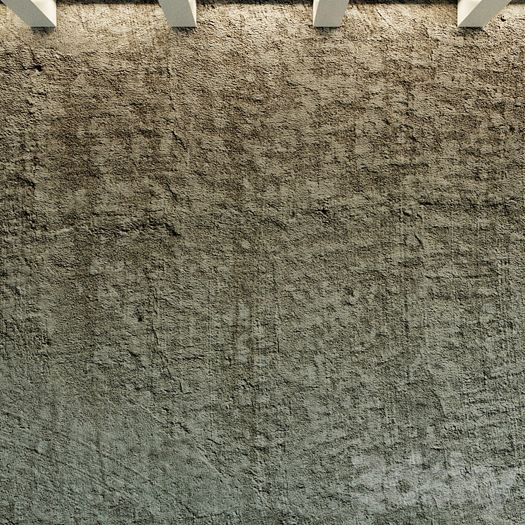 Concrete wall. Old concrete. 51 3D Model