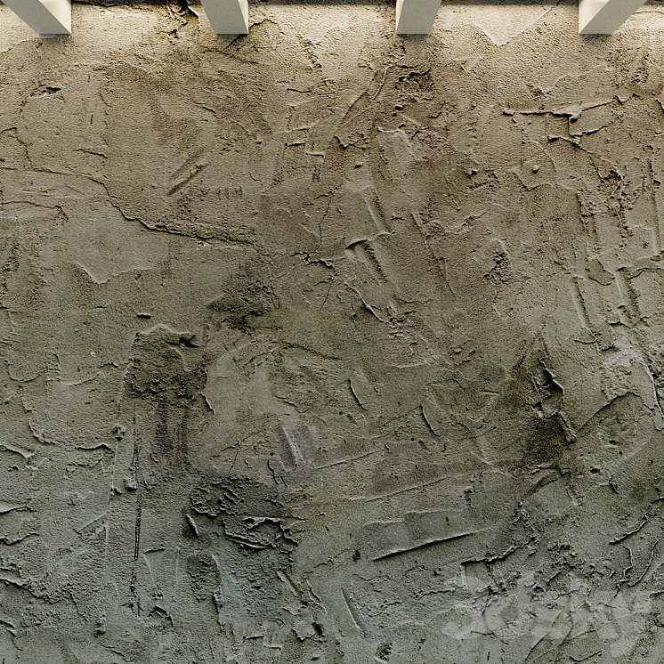 Concrete wall. Old concrete. 56 3D Model