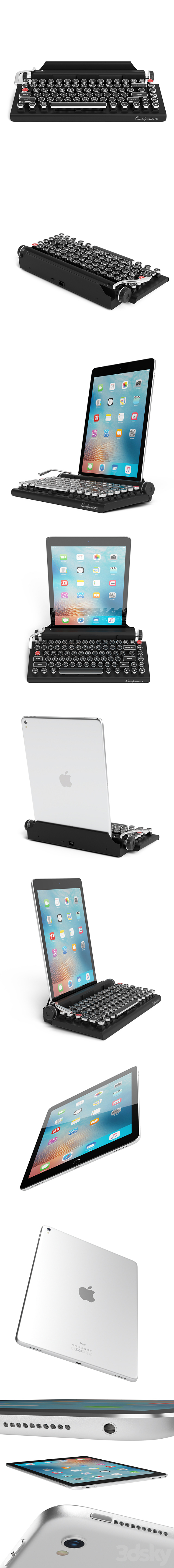Keyboard and Ipad pro 12.9 3D Model
