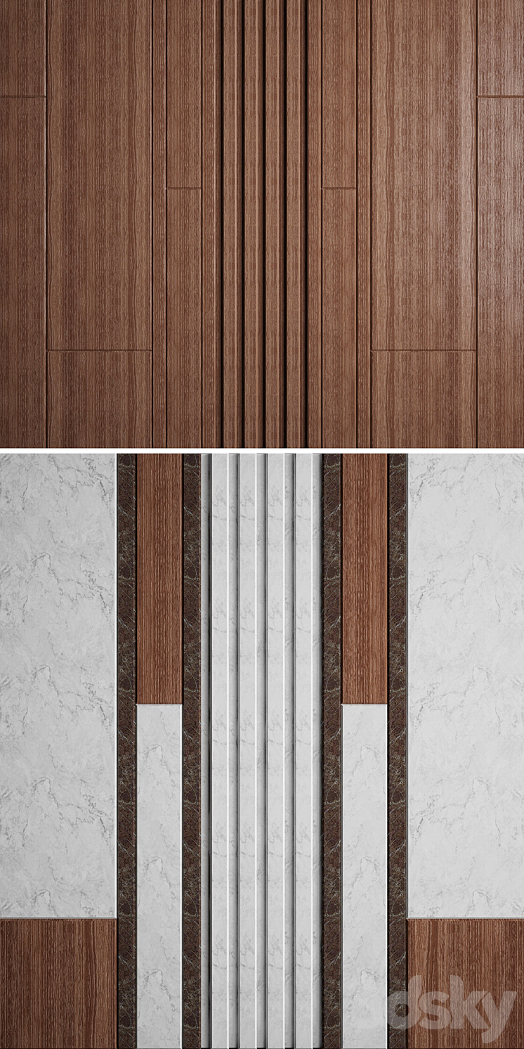 Wall Panel 8 3D Model