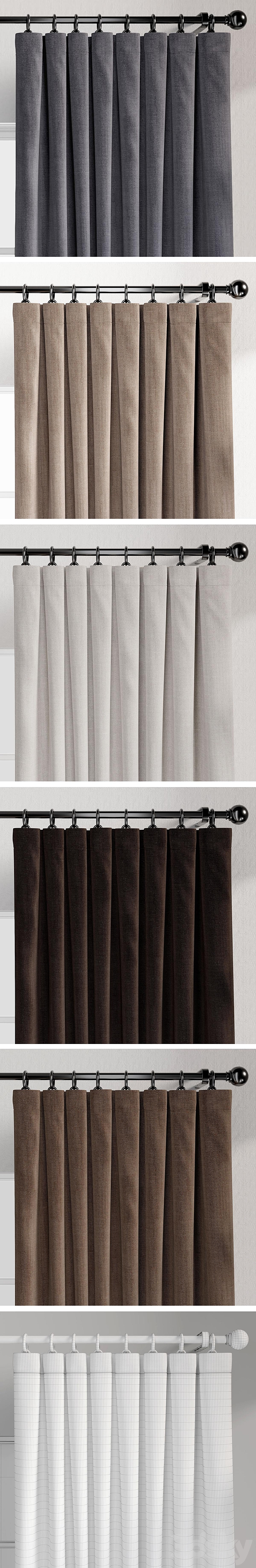 Curtain 1 3D Model