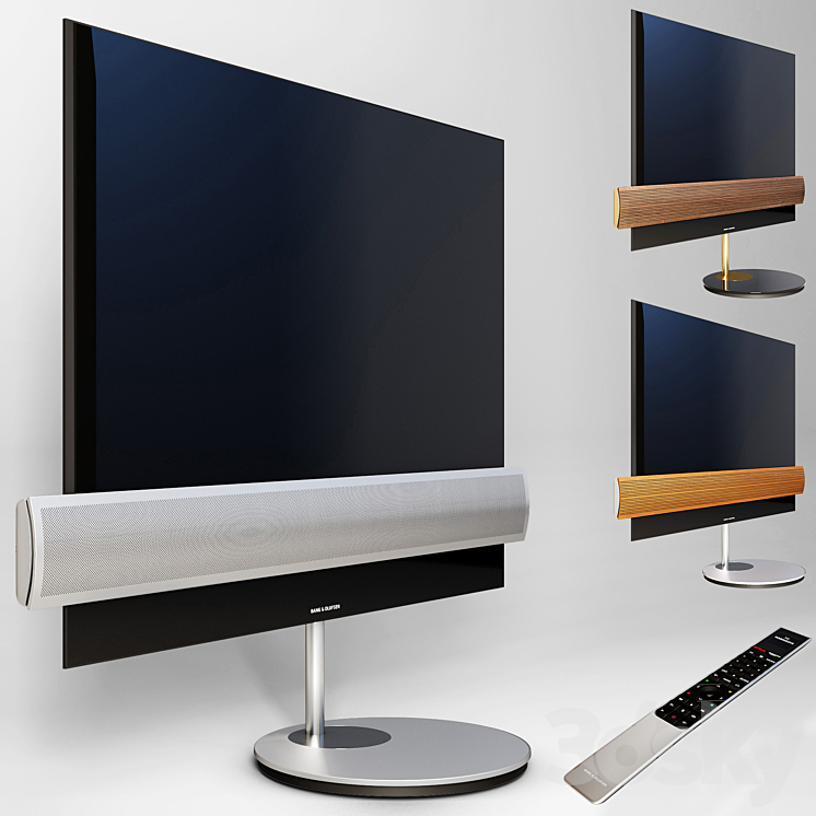 Bang & Olufsen BeoVision Eclipse and remote control 3D Model