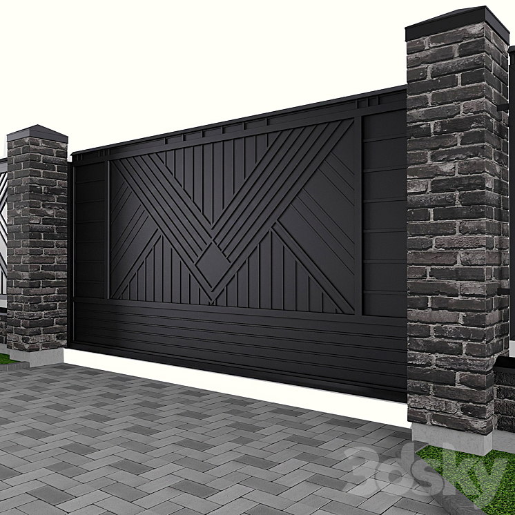 Fence 01 3D Model